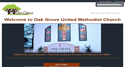 Desktop Screenshot of oakgroveunitedmethodist.org