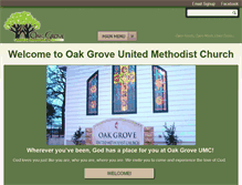 Tablet Screenshot of oakgroveunitedmethodist.org